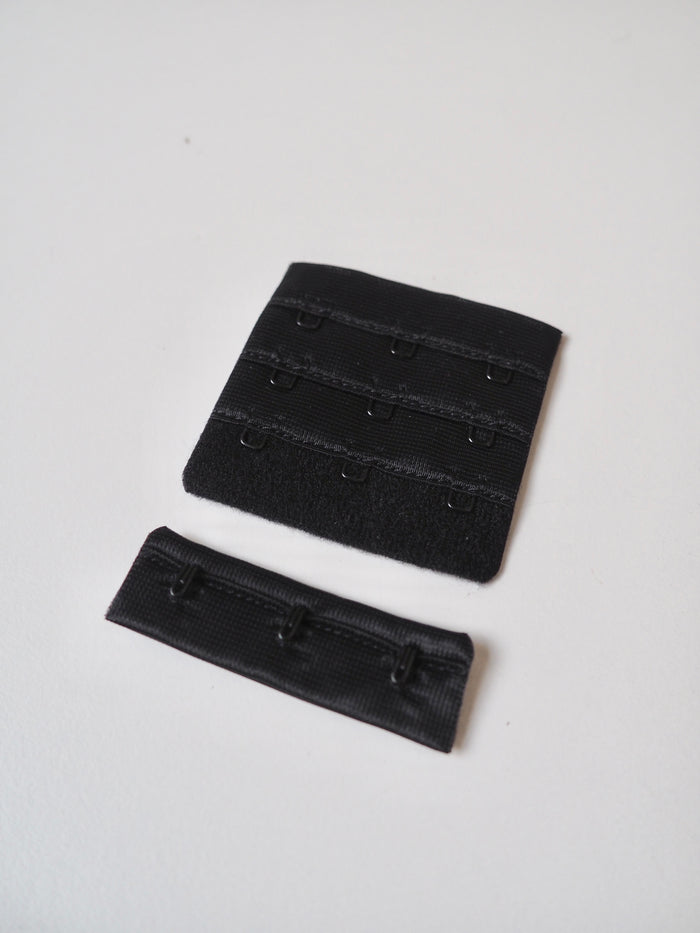 Black Plush Bra Clasp 3x3