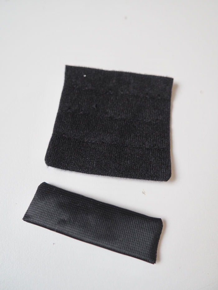 Black Plush Bra Clasp 3x3
