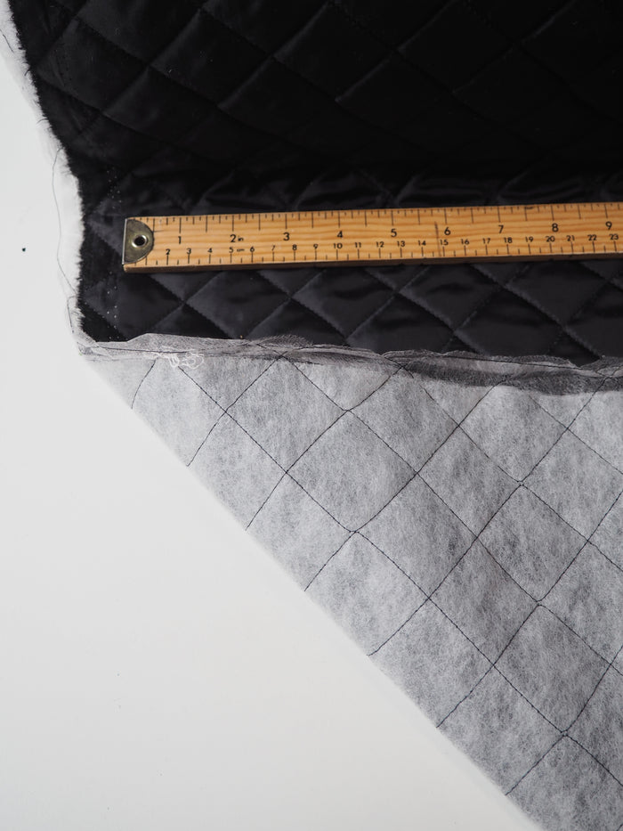 Black Quilted Coating