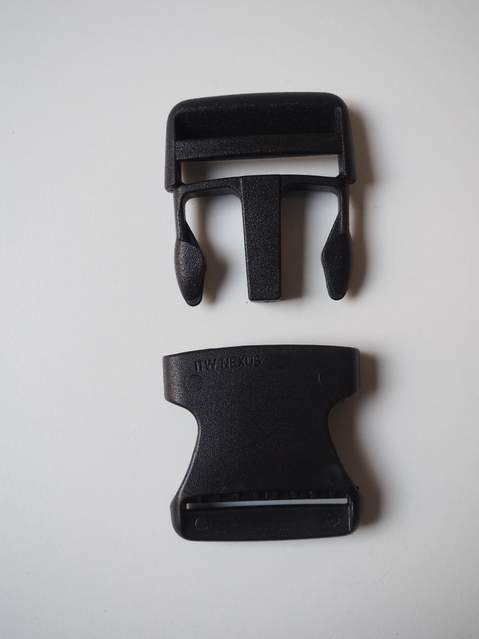 Black Rounded Side Release Buckle 50mm