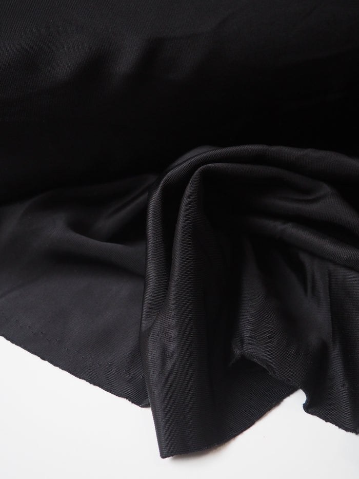 Black Satin Ponte Jersey
