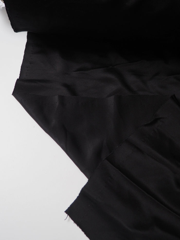 Black Satin Ponte Jersey
