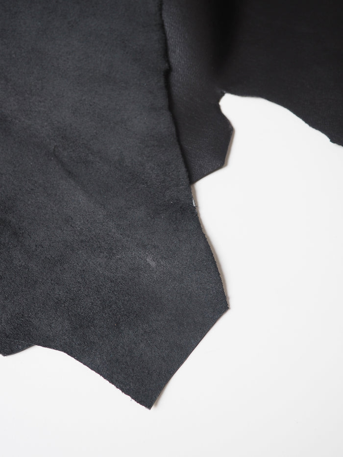 Black Smooth Structured Calfskin
