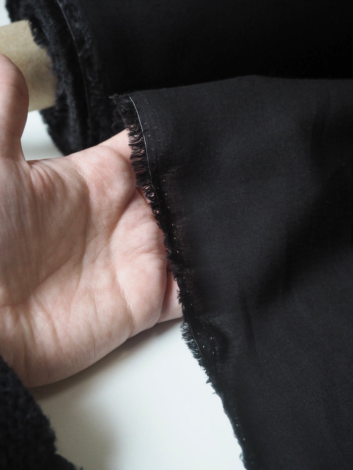 Black Soft Viscose Lining