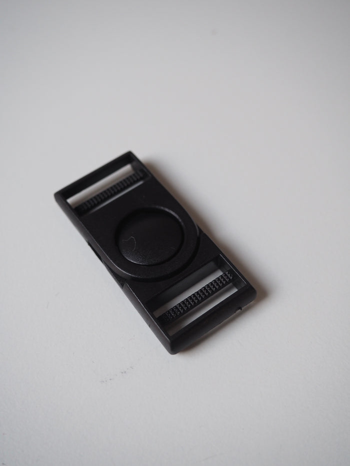 Black Squared Dual Adjust Swivel Release Buckle 20mm