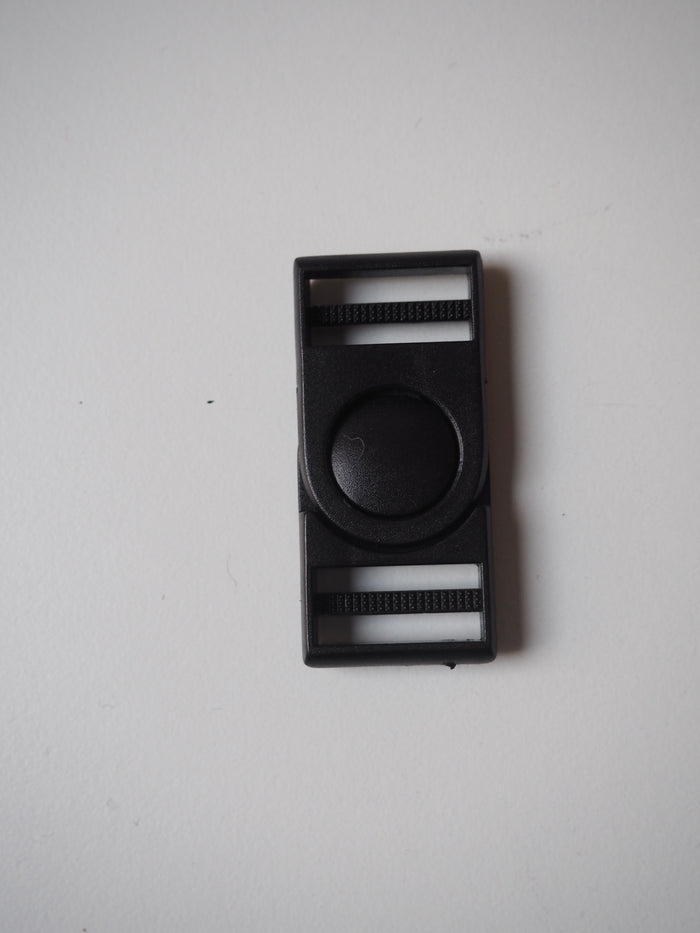 Black Squared Dual Adjust Swivel Release Buckle 20mm