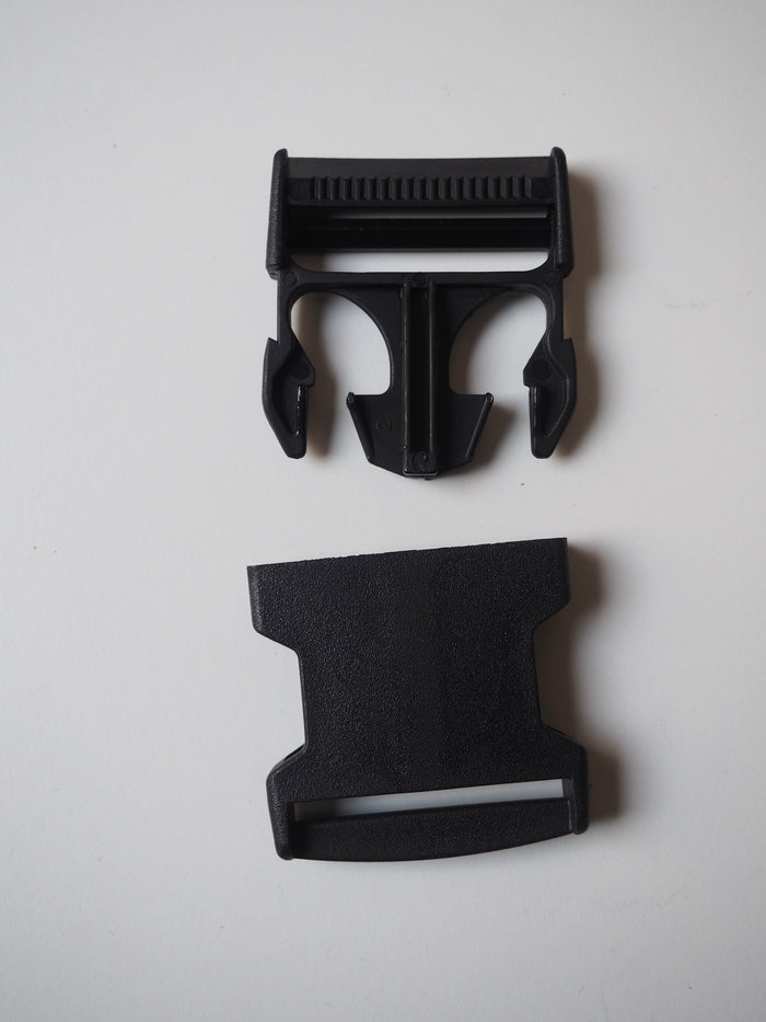 Black Squared Side Release Buckle 50mm