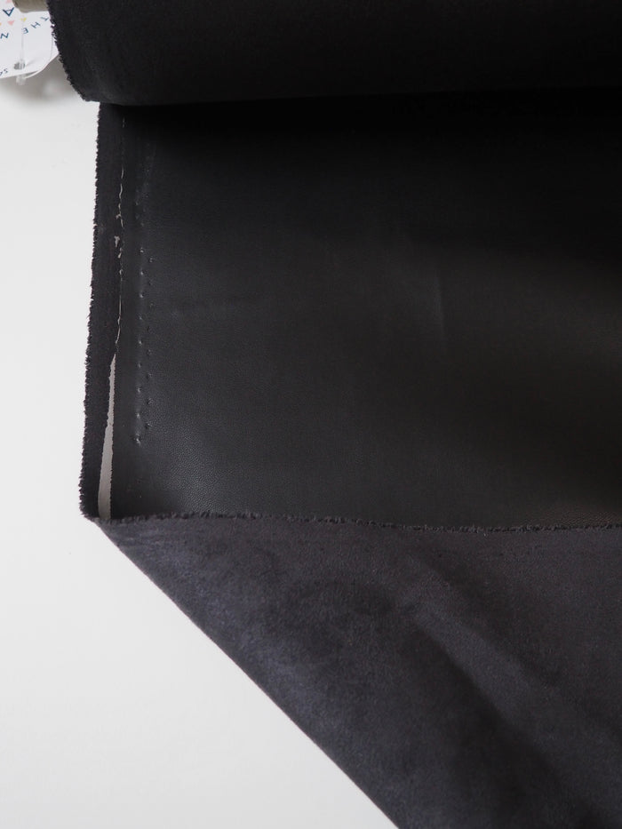Black Stretch Heavy Pleather