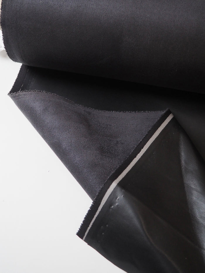Black Stretch Heavy Pleather