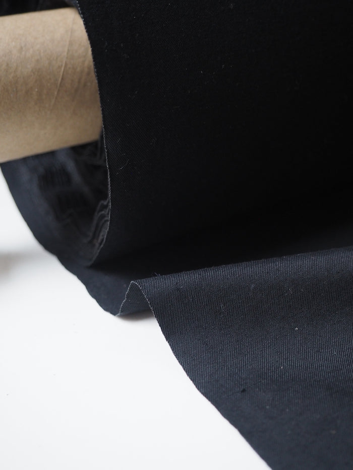 Black Stretch Nylon Twill