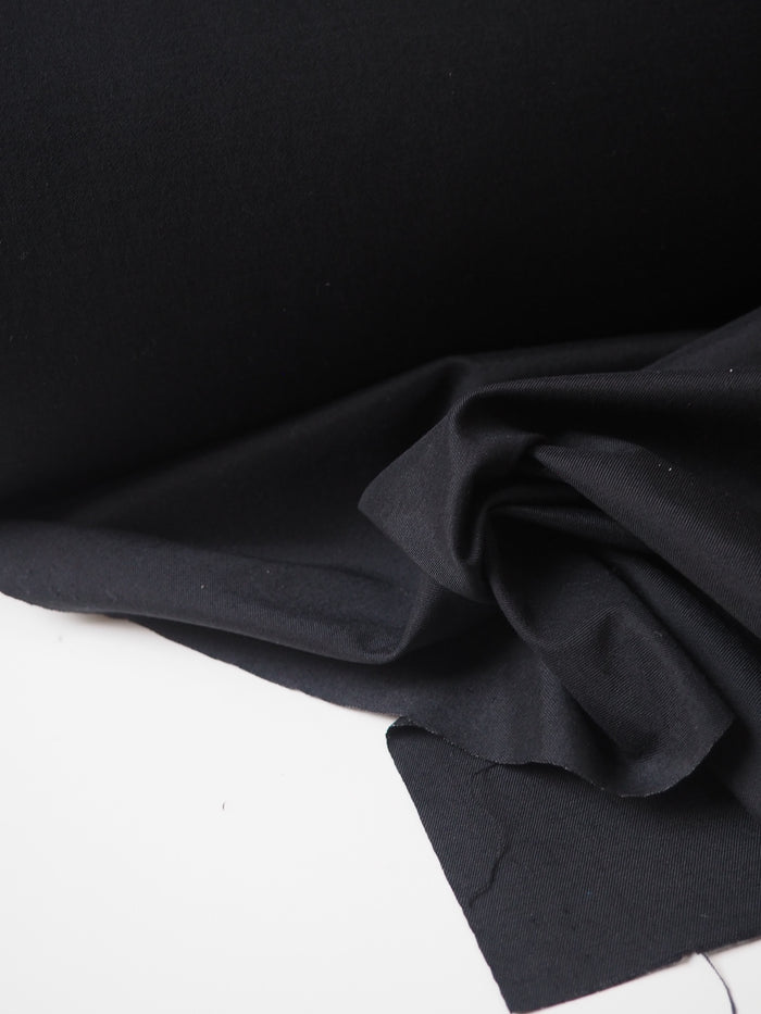 Black Stretch Nylon Twill