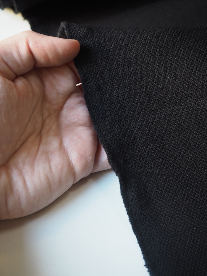 Black Textured Jacqaurd