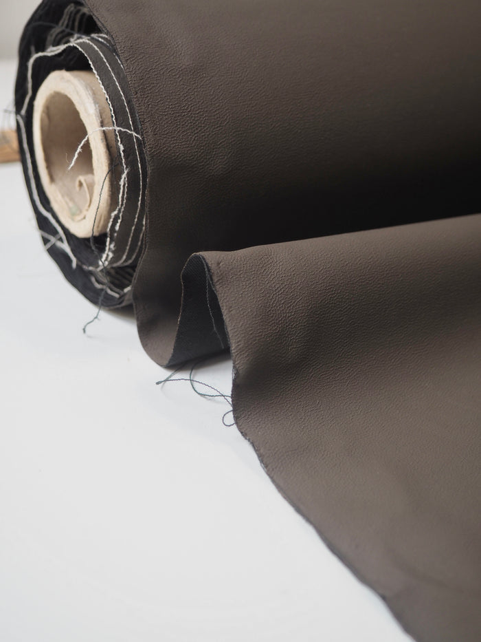 Black Wool Blend Ash Coated Suiting