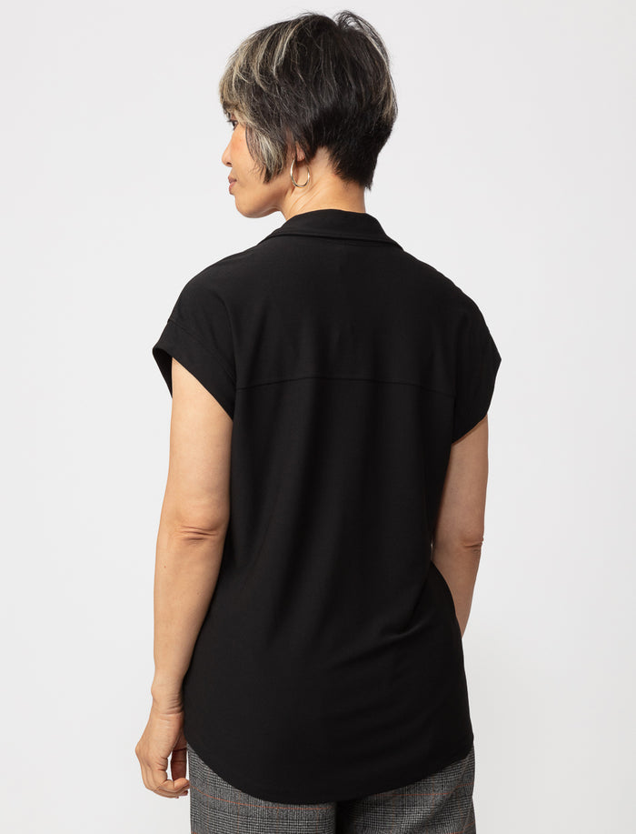 Blouse unie à manches dolman