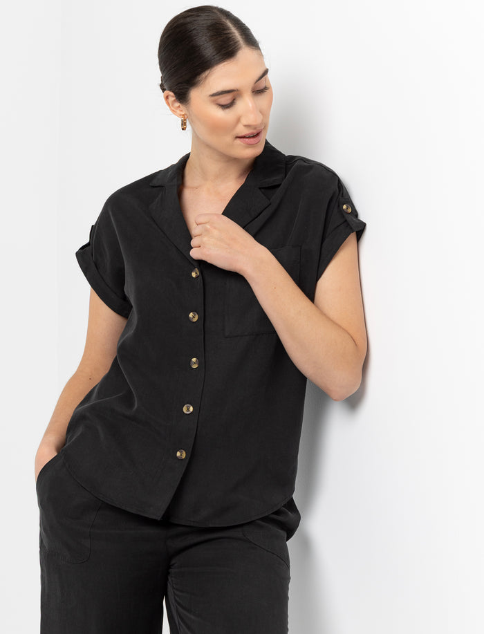 Blouse unie manches dolman