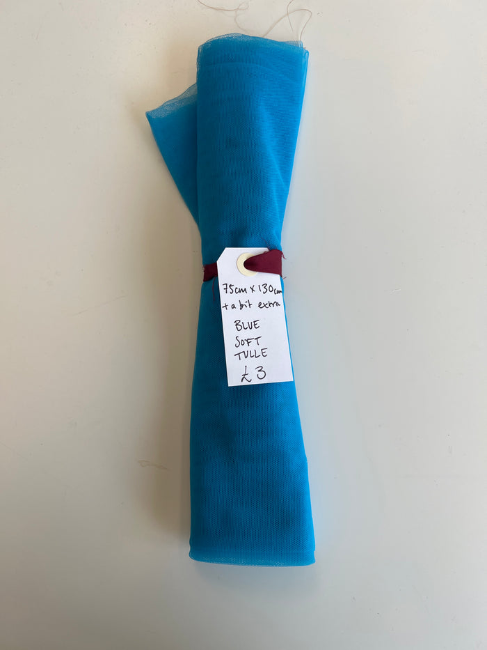 Blue Soft Tulle Remnant