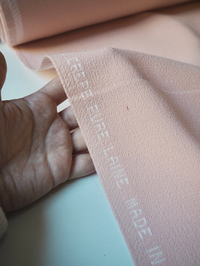 Blush Double Wool Crepe