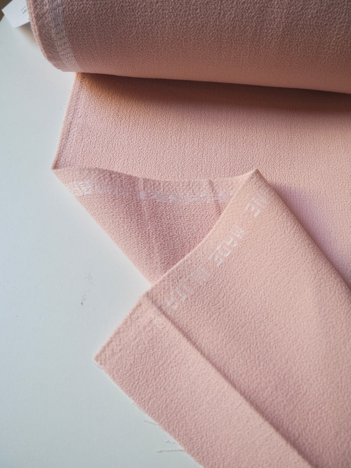Blush Double Wool Crepe