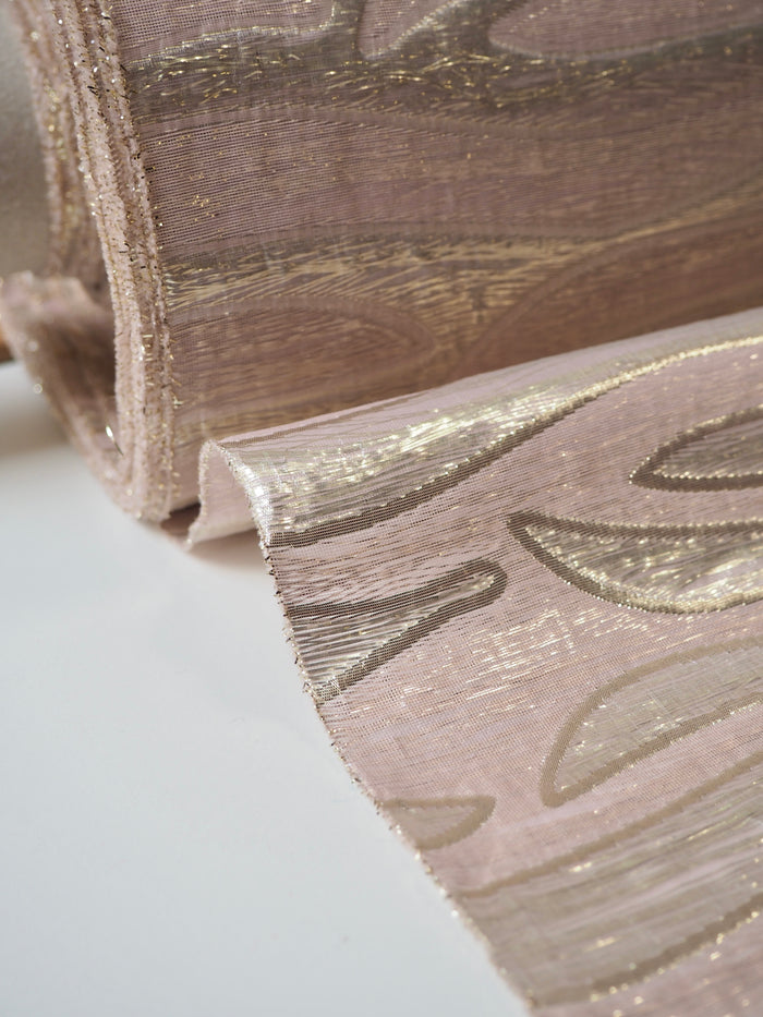Blush + Gold Metallic Zebra Double Organza