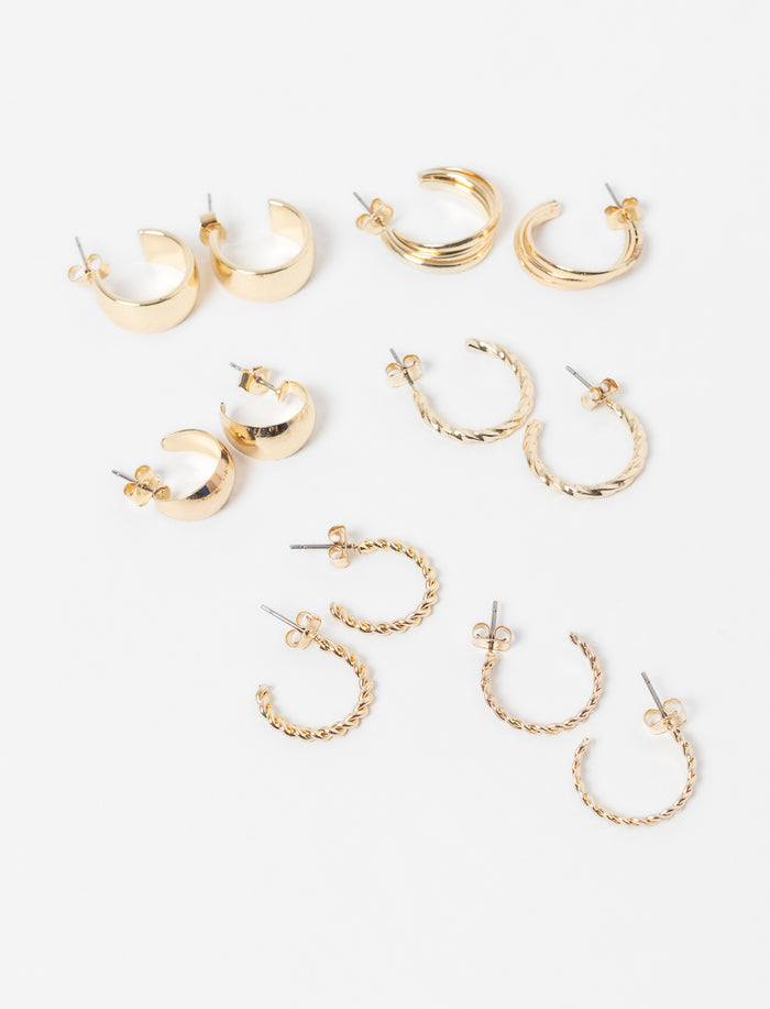 Boucles d'oreilles assorties - paquet de 6