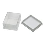 Box: Plastic Small Clear Collector Box. 12 Pack