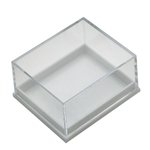 Box: Plastic Small Clear Collector Box. 12 Pack
