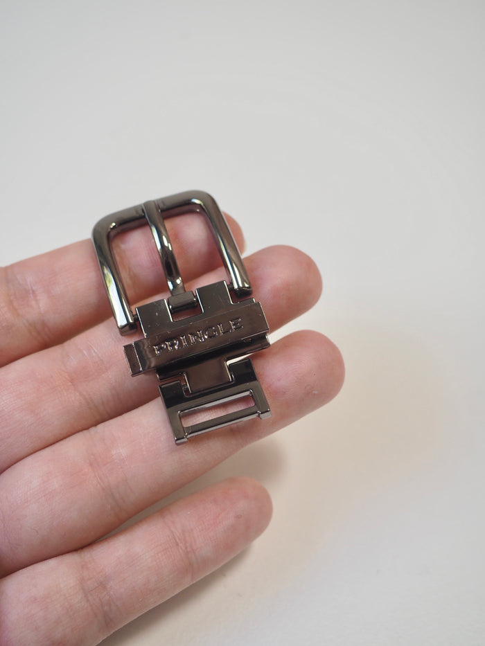 Branded Gunmetal Belt Buckle 54mm