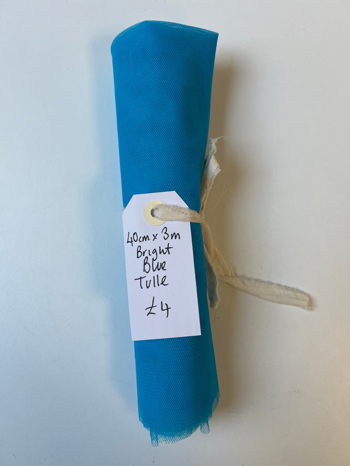 Bright Blue Tulle Remnant