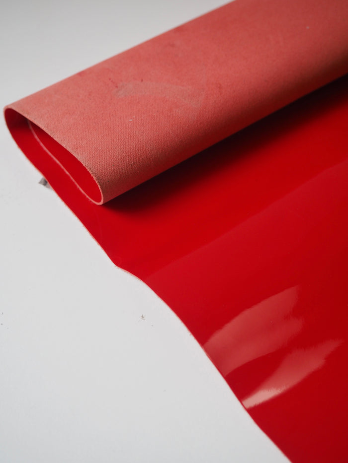 Bright Red Patent Calfskin