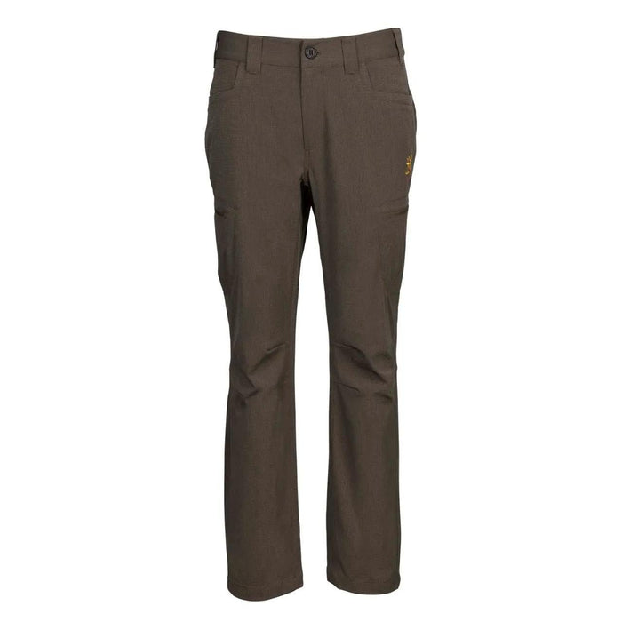 Browning Early Season hunting pants in dark brown lightweight ripstop fabric with cargo pockets and articulated knees.