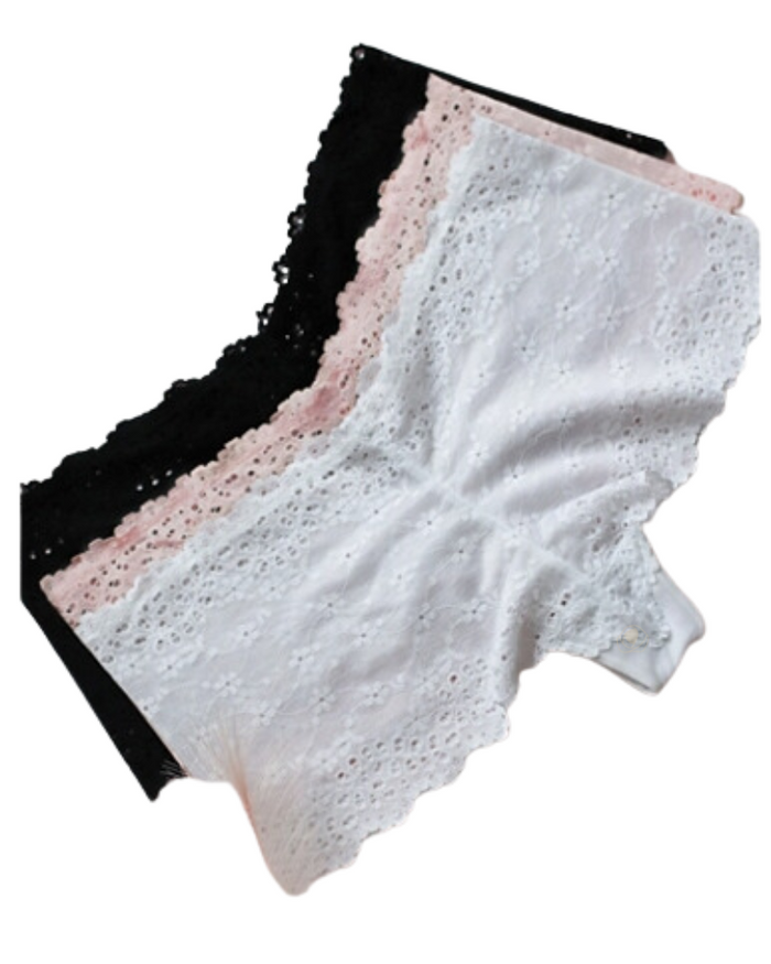 Btempted 910219 + 945219 Eyelet Inspired Pale Peach Bralette Set myselflingerie.com