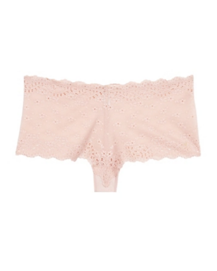 Btempted 910219 + 945219 Eyelet Inspired Pale Peach Bralette Set myselflingerie.com
