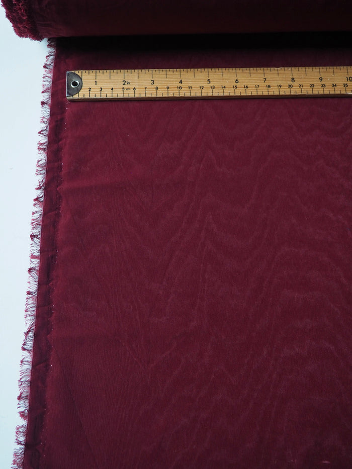 Burgundy Lightweight Moiré
