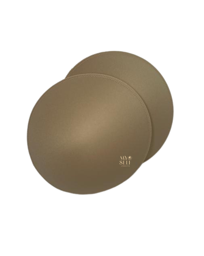 Buttermint BRC5DDBE Beige #DD Round Bra Pads / 1 Pair myselflingerie.com