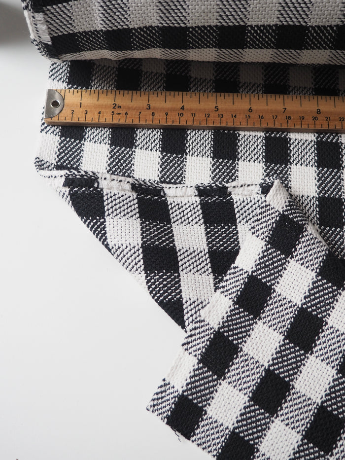 B+W Gingham Cotton Jacquard