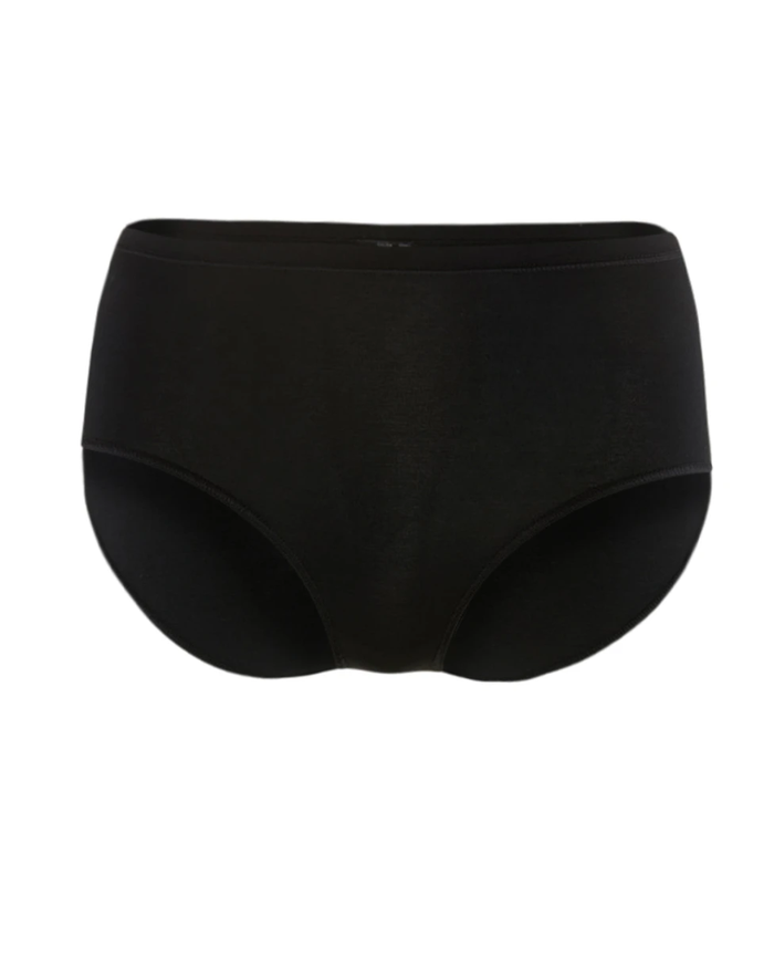 Calida Black Natural Comfort Cotton Full Brief Myselflingerie.com