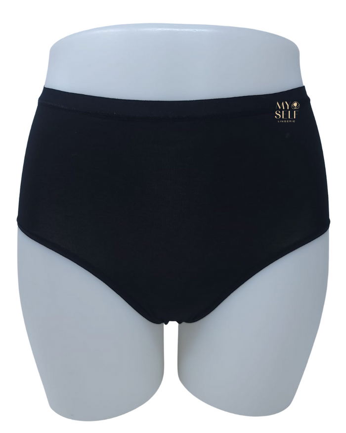Calida Black Natural Comfort Cotton Full Brief Myselflingerie.com