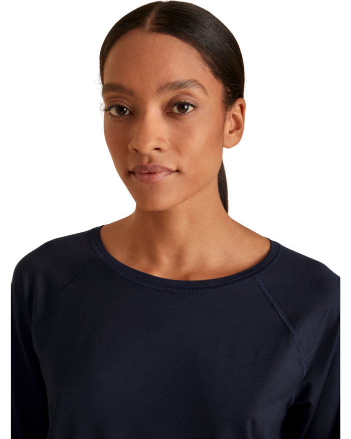Calida 15791 + 29390 Dark Lapis Blue DSW Balancing Modal Pajamas Set myselflingerie.com