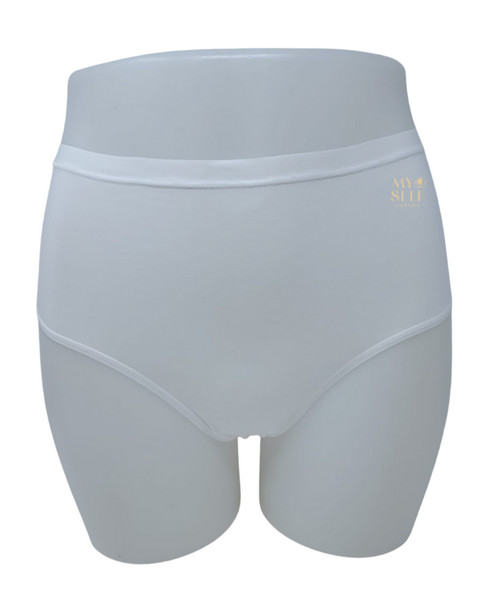 Calida White Natural Comfort Cotton Full Brief Myselflingerie.com