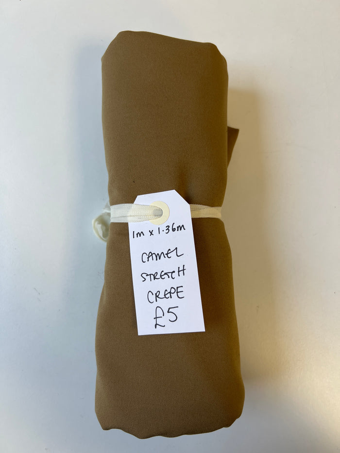 Camel Stretch Crepe Remnant
