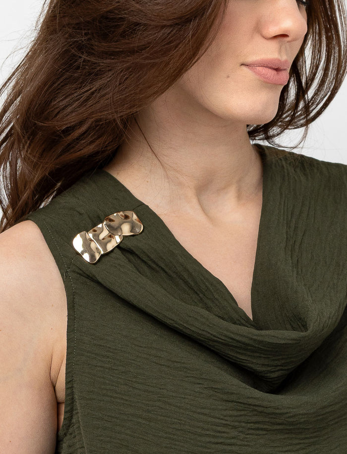 Camisole à col baveux