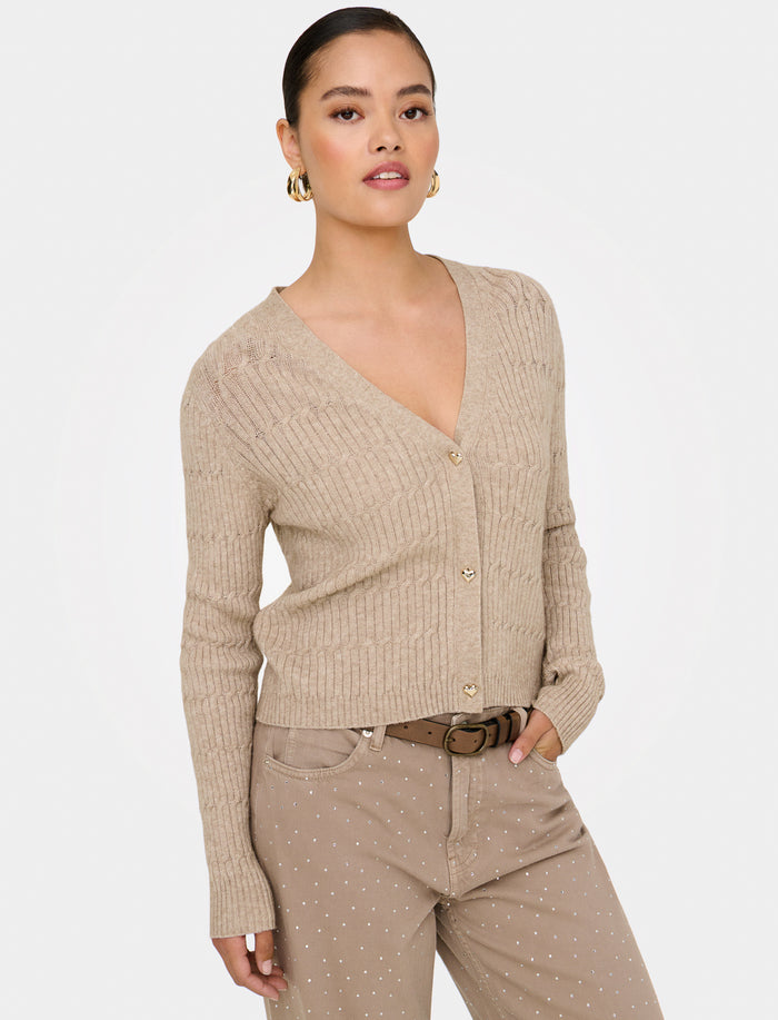 Cardigan ajusté en tricot