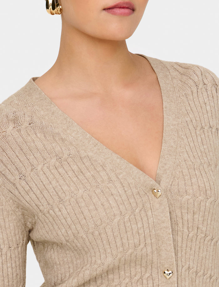 Cardigan ajusté en tricot