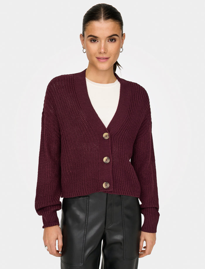 Cardigan court en tricot