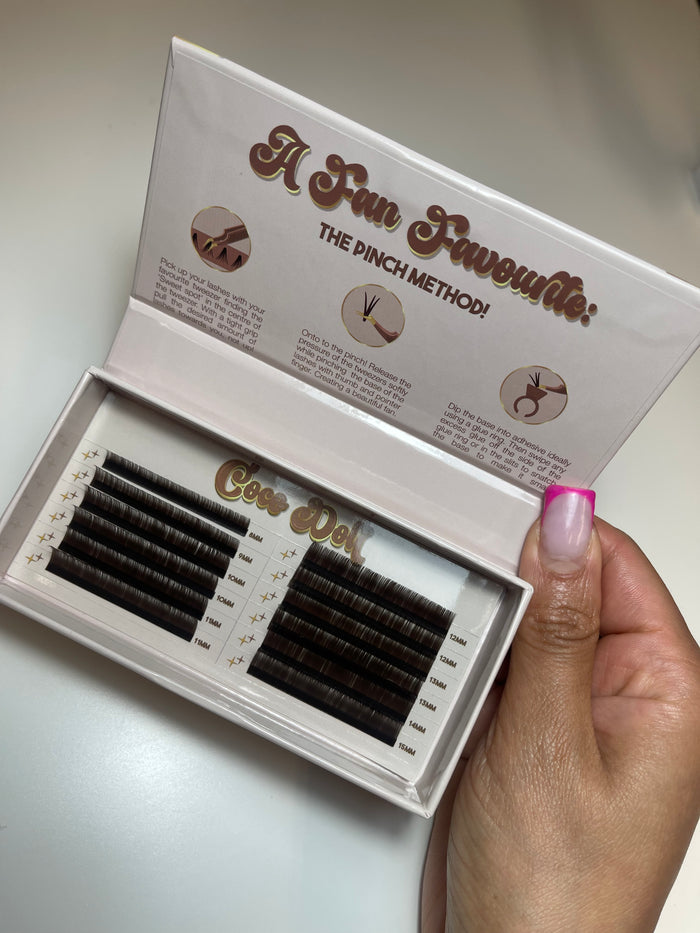 Cashmere Brown Lashes (MIXED TRAYS)