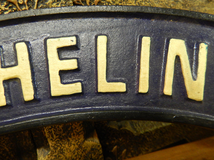 Cast Iron Sign - Curve "MICHELIN TIRE"-Jantiques LLC.