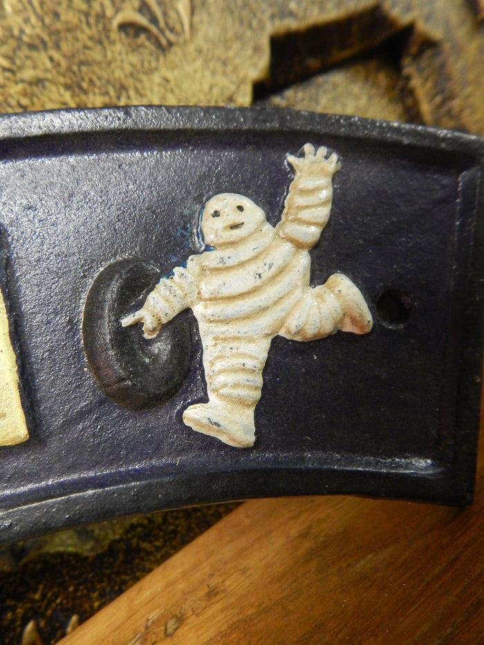Cast Iron Sign - Curve "MICHELIN TIRE"-Jantiques LLC.