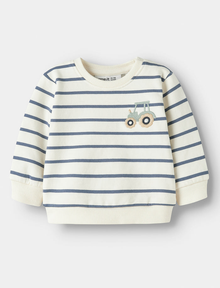Chandail brodé à manches longues pour bébé garçon