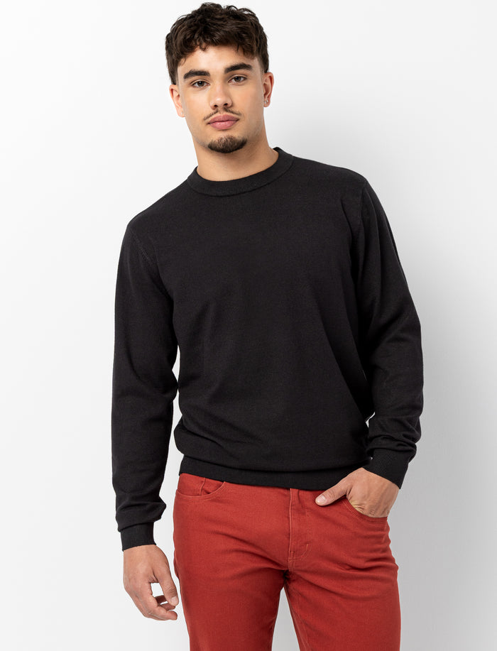 Chandail en tricot léger uni pour homme