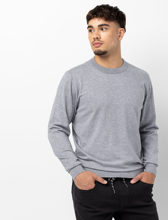 Chandail en tricot léger uni pour homme